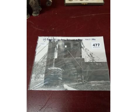 QTY OF ORIGINAL NORTHERN IRELAND TROUBLES OPERATION BANNER PHOTOGRAPH BRITISH ARMY BARRACKS &amp; FORTS