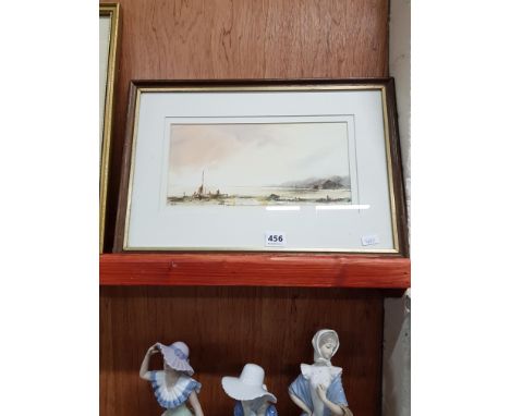WATERCOLOUR SEASCAPE SIGNED KERR