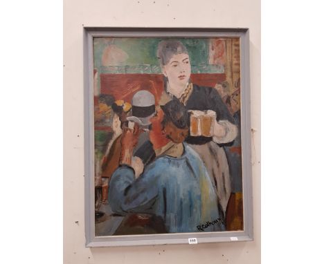 OIL ON BOARD - R COLHOUN - PARIS NIGHTS