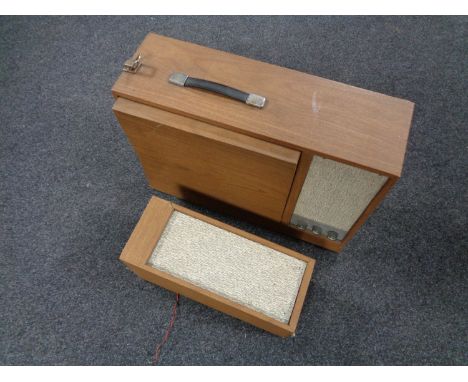 A Heathkit model SRP-1 record player together with a detachable speaker 