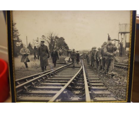 Railway Interest - A rare black and white photograph of the Beeching Axe cuts, during the reduction of network and restructur