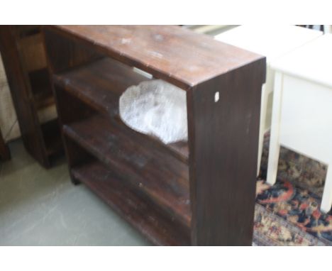 A lombok teak book shelf with 3 shelves, 100cm wide x 90cm high