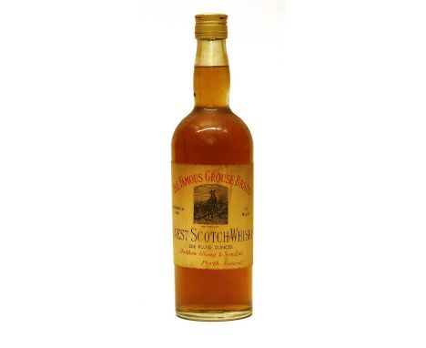 The Famous Grouse Brand Finest Scotch Whisky, Matthew Gloag &amp; Son Ltd, Perth, Scotland, 1960s bottling, 70 proof, one bot