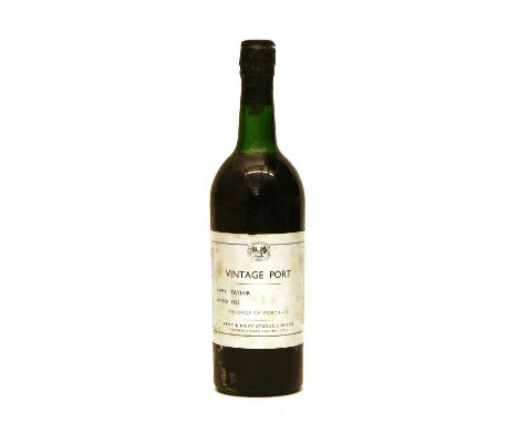 Taylors, Vintage Port, Army and Navy bottling, 1963, one bottle