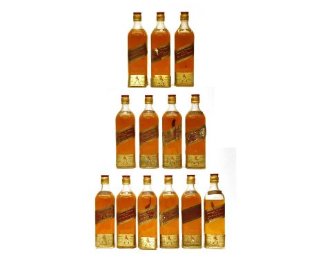 Johnnie Walker, Red Label, Old Scotch Whisky, 70 proof, 26 2/3 fl. ozs, old bottling, thirteen bottles (some label damage)