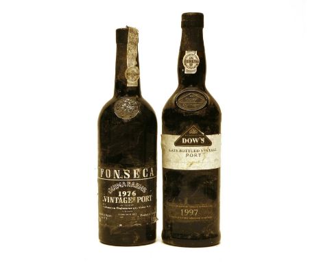 Assorted Port to include: Fonseca, Vintage Port, 1976, one bottle and Dows, Late Bottled Vintage, 1977 one bottle, two bottle