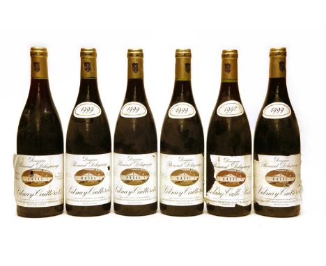 Volnay, 1er Cru, Caillerets, Domaine Bernard Delagrange, 1992, one bottle, 1999 four bottles and one bottle, unknown vintage,