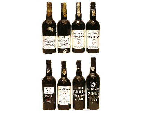 Assorted Port to include: Taylors, Quinta de Vargellas, Vintage Port, 1978, two bottles; Don Pavral, Vintage Port, 1980, two 