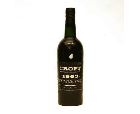 Croft, Vintage Port, 1963, one bottle