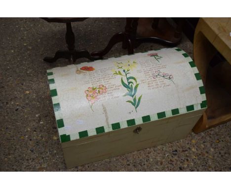 SMALL FLORAL DECORATED TRUNK