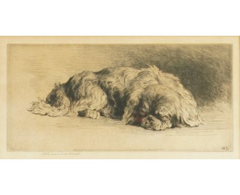 HERBERT DICKSEE (BRITISH, 1862-1942)A Pekingese (1924) signed 'Herbert Dicksee' (lower left margin), published by Frost & Ree