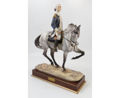 A Royal Worcester limited edition model, Washington, from the Famous Military Commanders series, modelled by Bernard Winskill