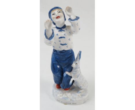 A Royal Worcester figure, Mad as a March Hare, modelled by Pinder-Davis, model number 3502, dated 1954, height 7ins
