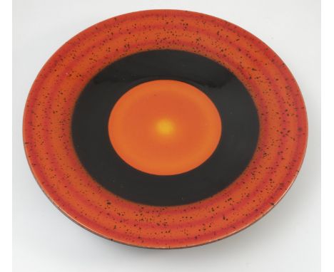 A limited Edition Poole Pottery Planet charger, by Alan Clarke to commemorate the alignment of the planets on the 5th May 200