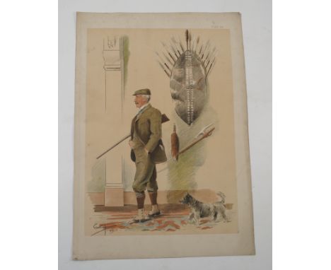 Nineteen GAF Vanity Fair style colour prints, fifteen of hunting figures either on horseback, standing or seated in a chair, 