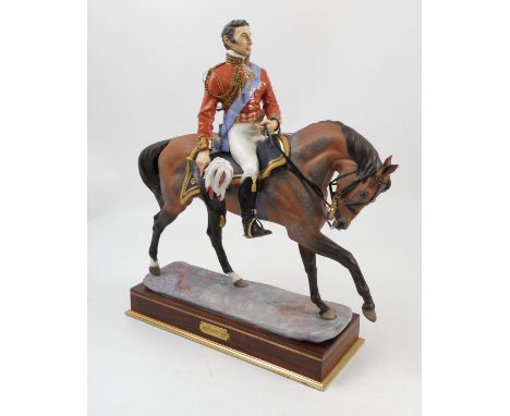 A Royal Worcester limited edition model, Wellington, from the Famous Military Commanders series, modelled by Bernard Winskill