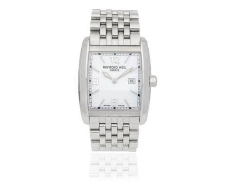 Raymond Weil. A stainless steel quartz bracelet watch with mother of pearl dialModel: Don GiovanniReference: 9976Date: Circa 