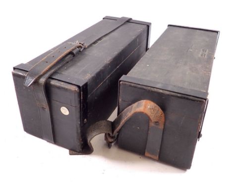 Two boxes of mixed magic lantern slides 