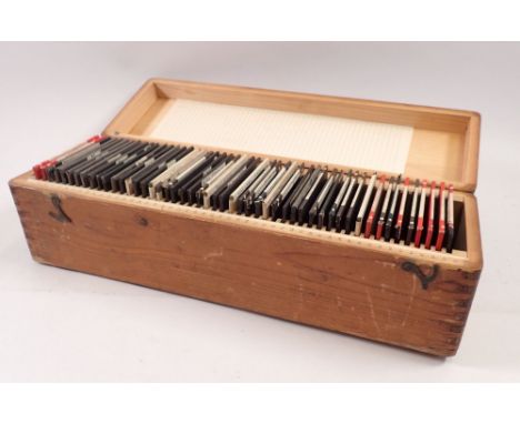 A box of magic lantern slides topographical relating mainly to Venice and Jerusalem 