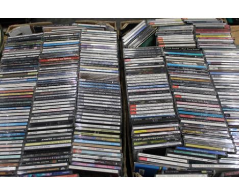 Two boxes of CD's, Bob Dylan, Fairport Convention, Keith Jarrett, James Taylor etc