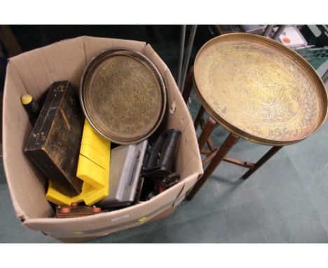 Box of tools, saws etc