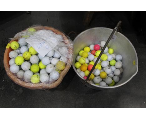 Jam pan and planter of 200 plus gold balls