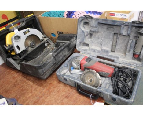 Electric grinder and electric circular saw
