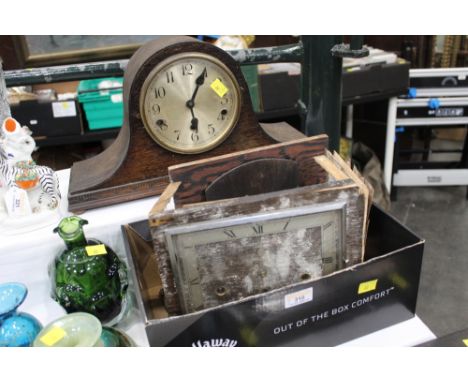Vintage mantle clock and clock workings