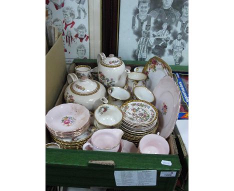 Washington 'Indian Tree; Part Tea/Coffee Service, Royal Albert 'Celebration' cup and saucers, etc:- One Box