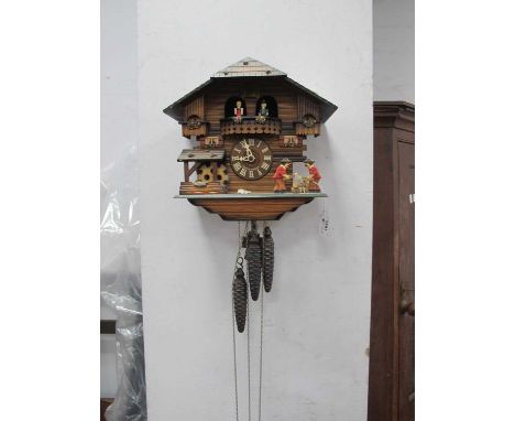 Romance Edelweiss R. Rodgers Holzhacker. Byabn German cuckoo clock with three weights