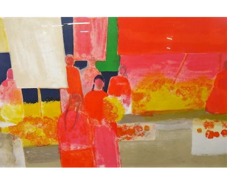 Bernard Cathelin (1919-2014), untitled, colour lithograph, signed, inscribed, dated 1966 and numbered 11/125, 61cm x 87cm.   