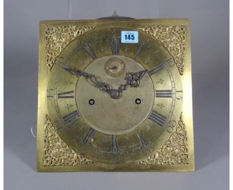 An 18th century longcase clock with 8 day chiming movement, brass face plate, Signed William Stumbles Totnes. 