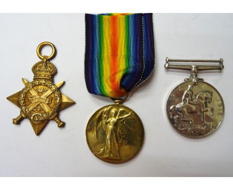 A 1914 Star to 8019 PTE W.JONES. CHES;R., a 1914-18 British War Medal and a 1914-19 Victory Medal to 8019. PTE.W.JONES. CHES.