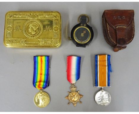 A 1914-15 Star to M2/050689 PTE.C.E.WEEKS. A.S.C., a 1914-18 British War Medal and a 1914-19 Victory Medal to M2-050689 PTE.C