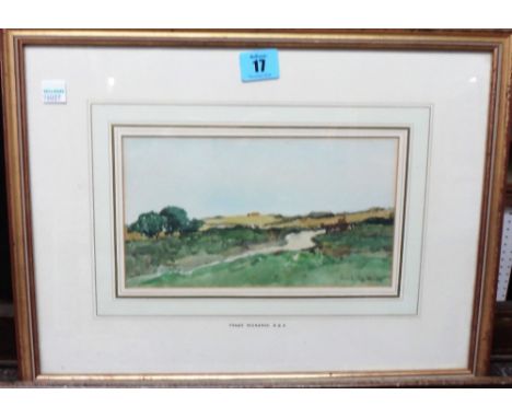 A group of six watercolours, including works by Frank Richards, H.G. Wilkinson, H. Fenwick Coates and others; together with a