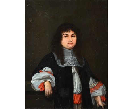 Circle of Jacob-Ferdinand Voet, Portrait of a gentleman, oil on copper, 25.5cm x 18.5cm. Illustrated. 