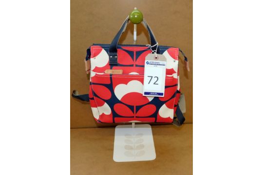 Orla Kiely Spring Bloom Vinyl Small Backpack Ruby Ex Display Rrp 74 Located Stockport