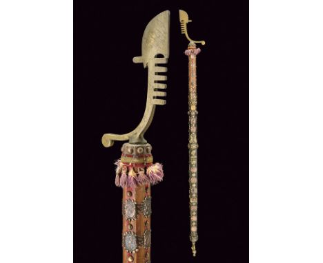 A Venetian scepter, dating: mid-19th Century, provenance: Venice, dating: mid-19th Century, provenance: Venice, Wooden stock,