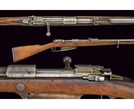 An 1888 mod. breechloading rifle, dating: 1875-1890, provenance: Germany, dating: 1875-1890, provenance: Germany, Round, rifl