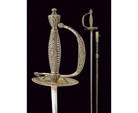 A 'Commissaire de guerre' small sword, dating: circa 1800, provenance: France, dating: circa 1800, provenance: France, Thin, 