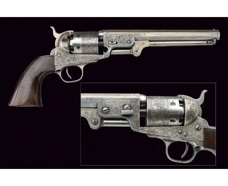 Colt Model 1851 Navy Revolver, dating: 1875-1890, provenance: USA, dating: 1875-1890, provenance: USA, Octagonal, rifled, 36 