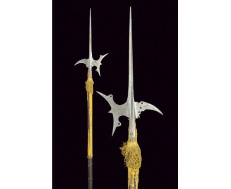 A halberd, dating: late 16th Century, provenance: Italy, dating: late 16th Century, provenance: Italy, Head with a cusp of a 
