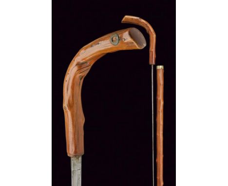 A sword stick, dating: Late 19th Century, provenance: Europe, dating: Late 19th Century, provenance: Europe, Straight, single