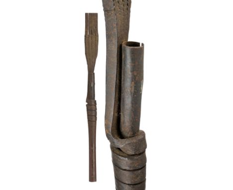 A company model of a barrel made in damascus steel, dating: 19th Century, provenance: France, dating: 19th Century, provenanc