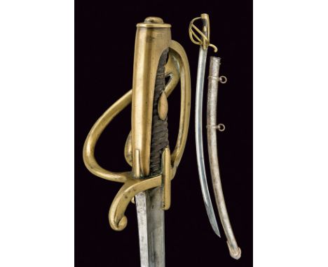 A heavy cavalry sabre, dating: first quarter of the 19th Century, provenance: Kingdom fo Italy (Napoleonic), dating: first qu