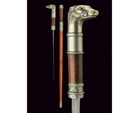 A sword stick, dating: circa 1900, provenance: Argentina, dating: circa 1900, provenance: Argentina, Short, single-and false-