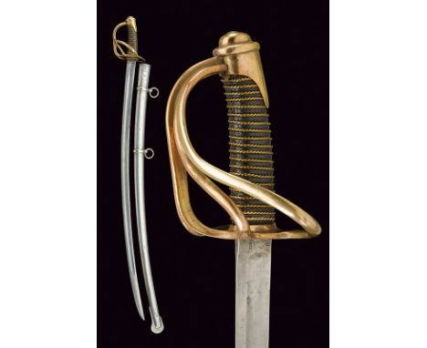 A cavalry trooper's sabre, dating: 1842, provenance: Naples, dating: 1842, provenance: Naples, Curved, single-and false-edged