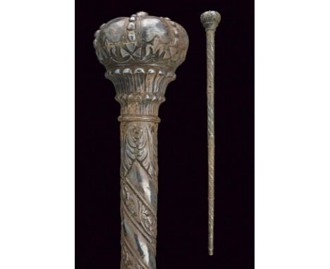 A unusual ceremonial mace, dating: 18th Century, provenance: India, dating: 18th Century, provenance: India, Made of precious
