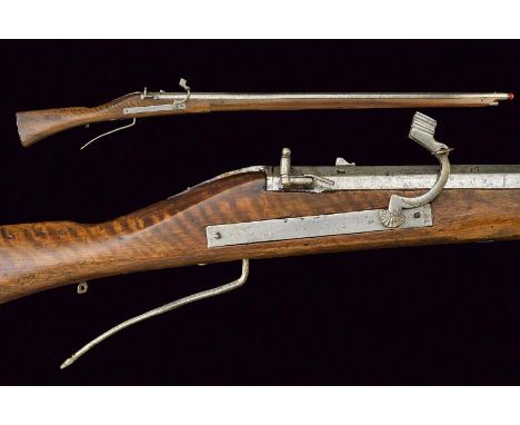 A matchlock rifle of an arsenal, dating: 17th Century, provenance: Italy, dating: 17th Century, provenance: Italy, Smooth, oc