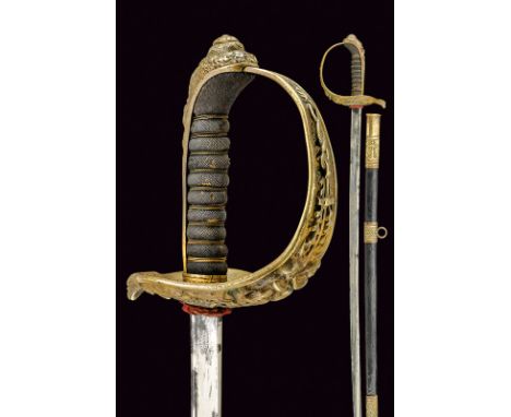 A navy sabre, dating: 19th Century, provenance: Austria, dating: 19th Century, provenance: Austria, Slightly curved blade wit